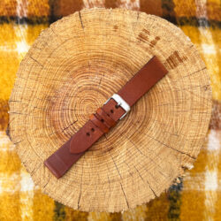 ΧΕΙΡΟΠΟΙΗΤΟ ΔΕΡΜΑΤΙΝΟ ΛΟΥΡΑΚΙ 103/60 OILY BROWN ΜΕ ΧΑΡΑΞΗ