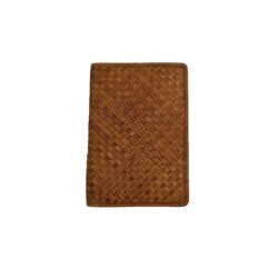 Δερμάτινη θηκη διαβατηριου πλεκτή ΤΑΜΠΑ με RFID ΜΕ ΧΑΡΑΞΗ